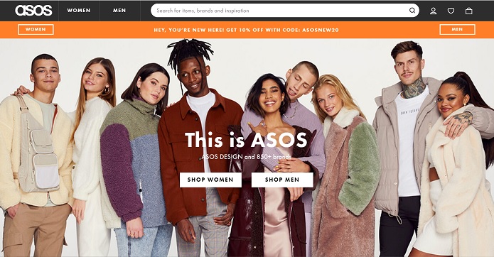 asos new code