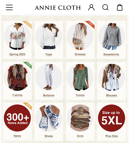 รหัสส่วนลด AnnieCloth