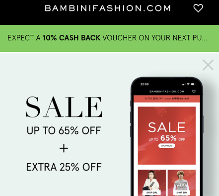 BambiniFashion 折扣代码