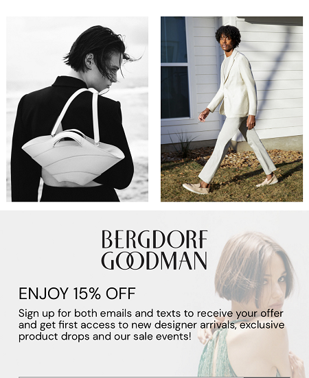 Oda de reducere Bergdorf Goodman