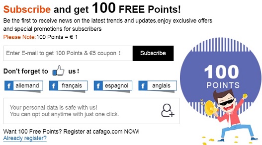 CAFAGO Code de coupon