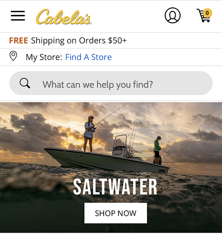 Коды скидок Cabelas