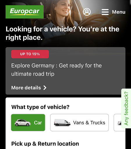 Κωδικοί έκπτωσης Europcar