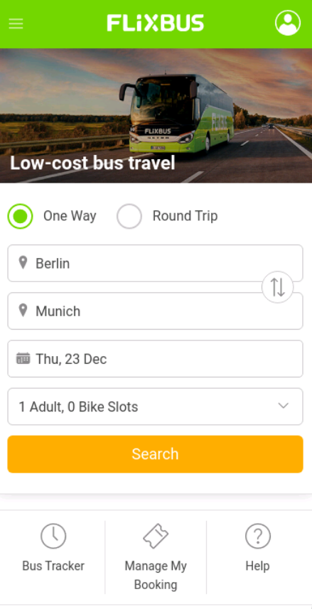 رمز القسيمة الترويجية Flixbus