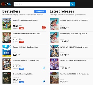 G2A รหัสคูปองถูกต้อง