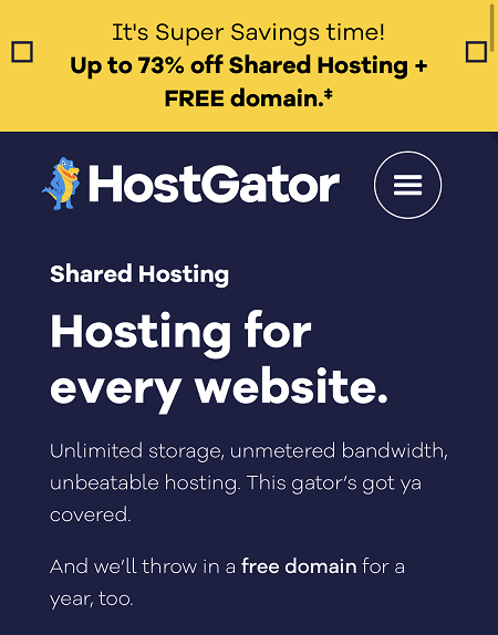 HostGator nuolaidų kodai