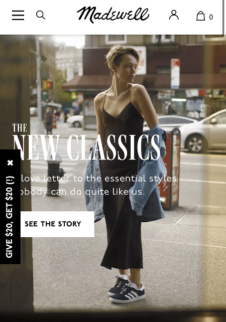 رموز خصم Madewell
