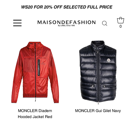 Кодове за отстъпка на Maisondefashion