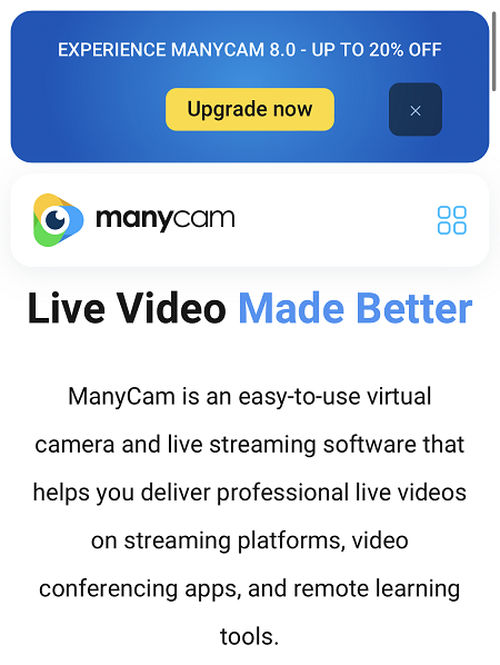 ManyCam 할인 코드