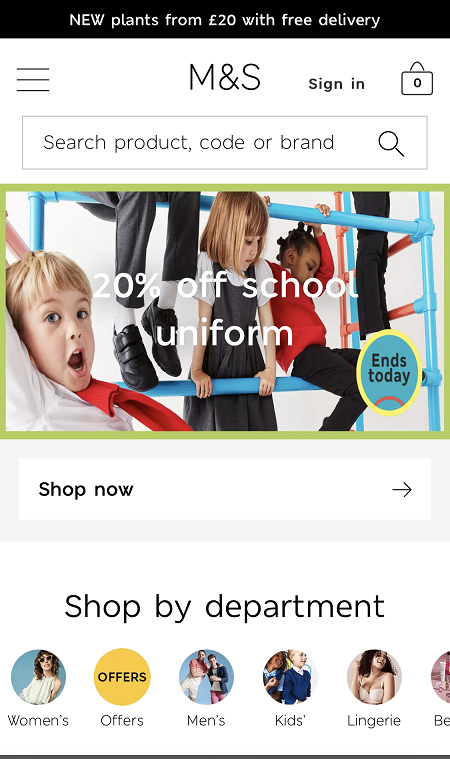 MARKSANDSPENCER.COM Promotional Code