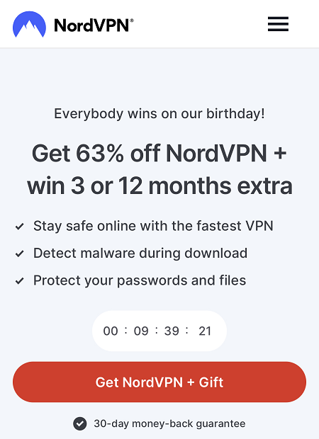 รหัสส่วนลด NordVPN