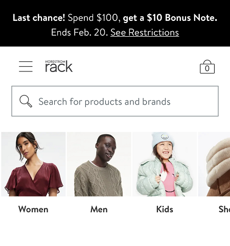 รหัสส่วนลด Nordstromrack