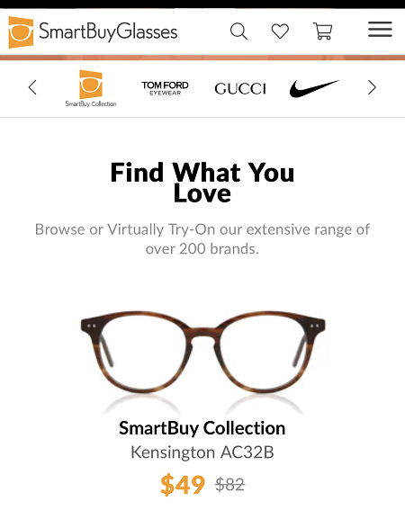 SmartBuyGlasses 折扣码