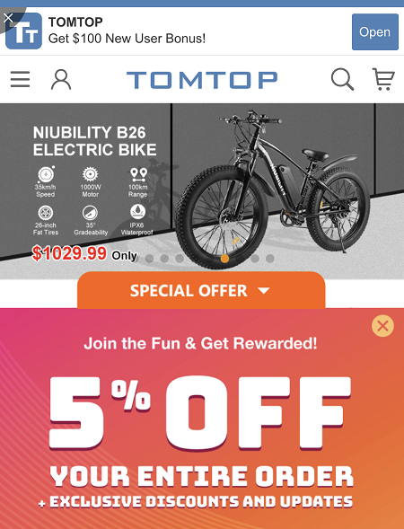 TomTop Discount Codes