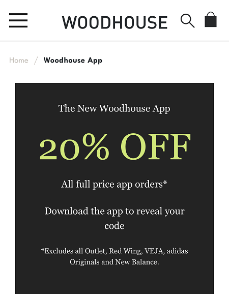 Kode za popust WoodHouseClothing