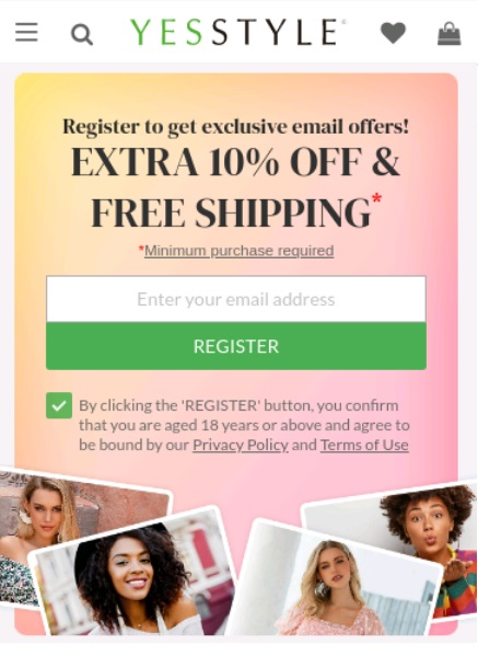 YESSTYLE Coupon Code